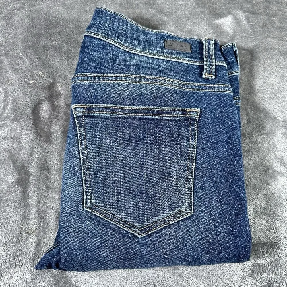 SP Black Label‎ Jeans Women's 29 Blue Mid-rise Skinny Distressed Raw Hem Pants